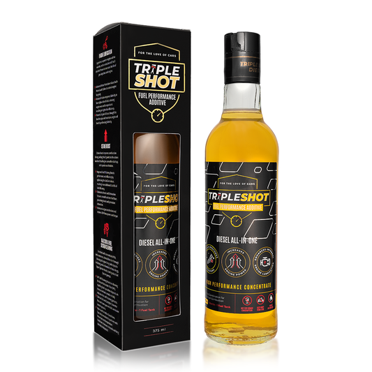 TripleShot Diesel All-In-One Fuel Additive – Engine Cleaner and Performance Booster with Box Packaging