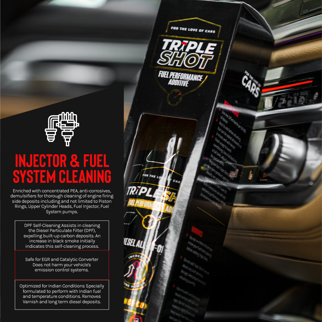 TripleShot Diesel Additive for Injector & Fuel System Cleaning – Enhances Performance and Fuel Efficiency